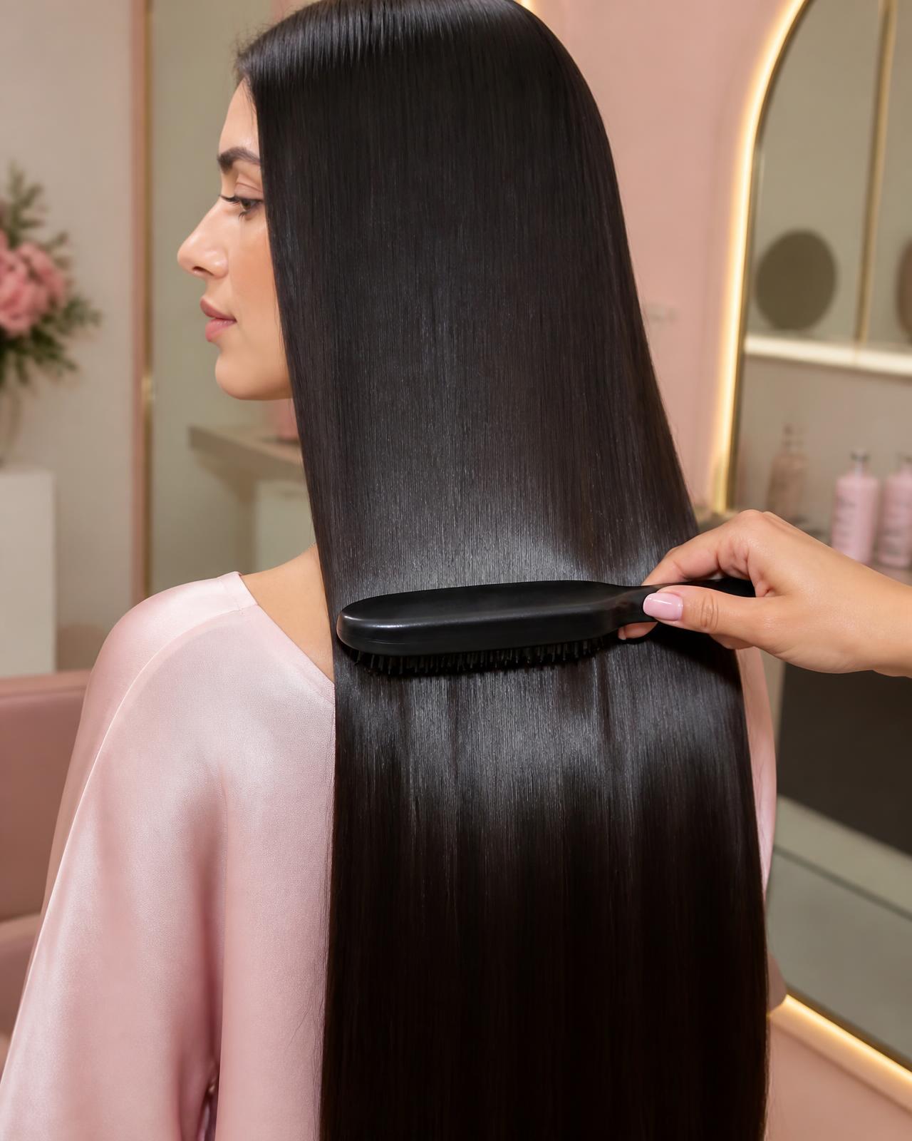 Keratin Smoothing Treatment by hair stylist Angie in Fort Mill SC